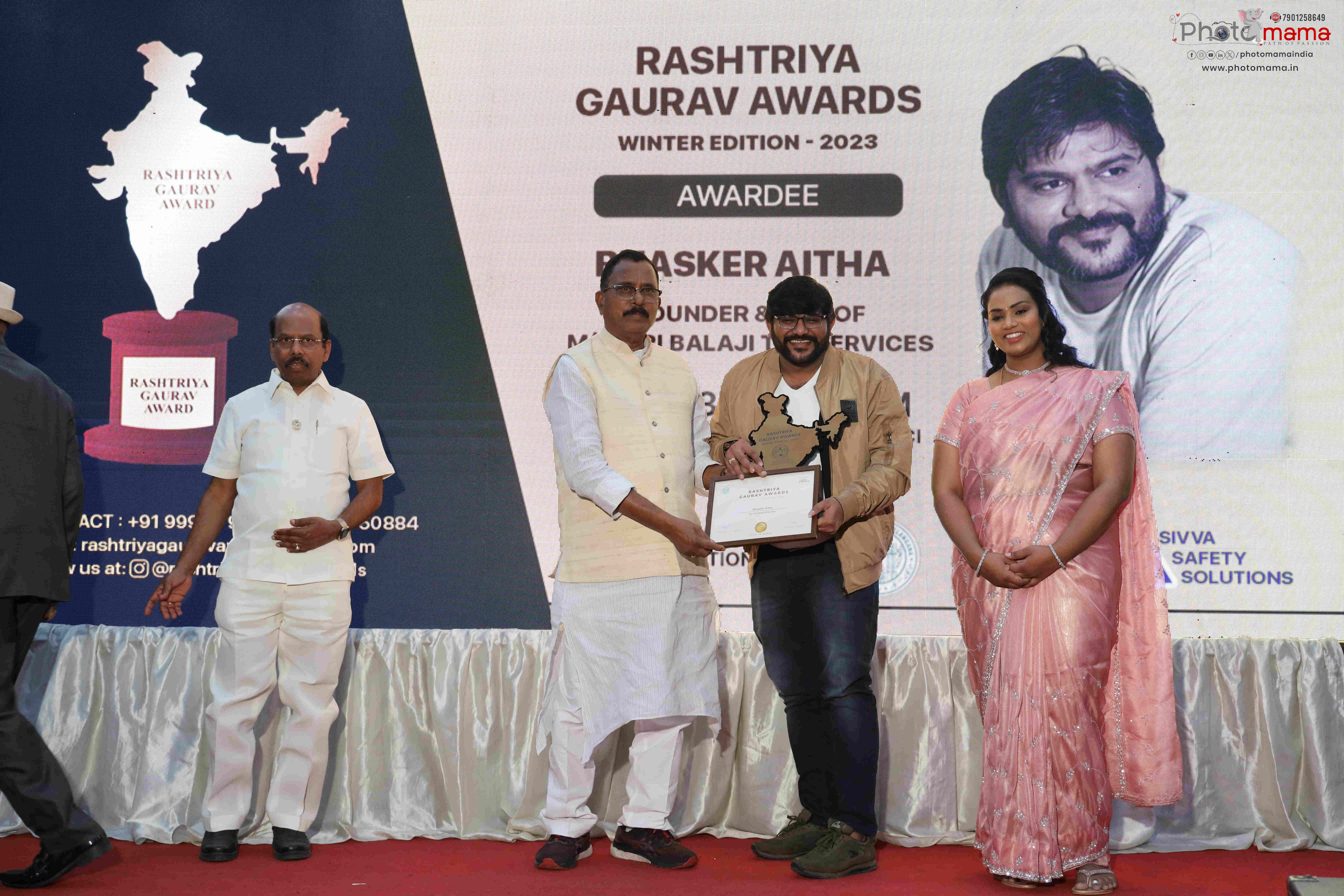 Bhaskar Aita, Founder of Sri Balaji Tax Services, Receives Rashtriya Gaurav Award for Excellence